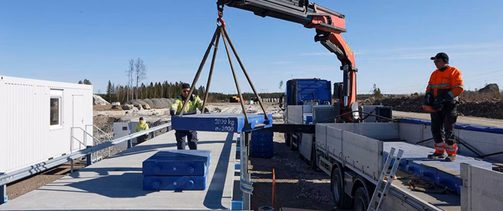 Tamtron tar även hand om installation och underhåll av lastbilsvågar.
