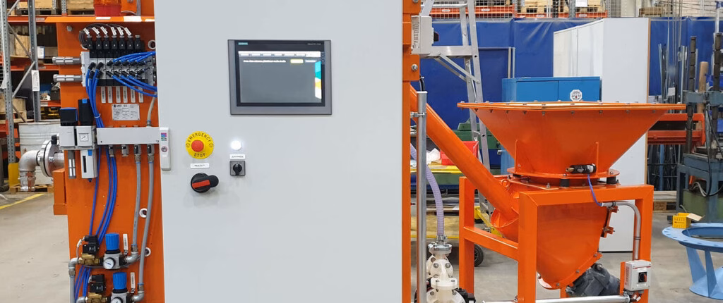 Tamtron tillhandahåller doserings- och slurryblandningslösningar som kan styras av ett automationssystem, till exempel i limkök som används av skogsindustrin.