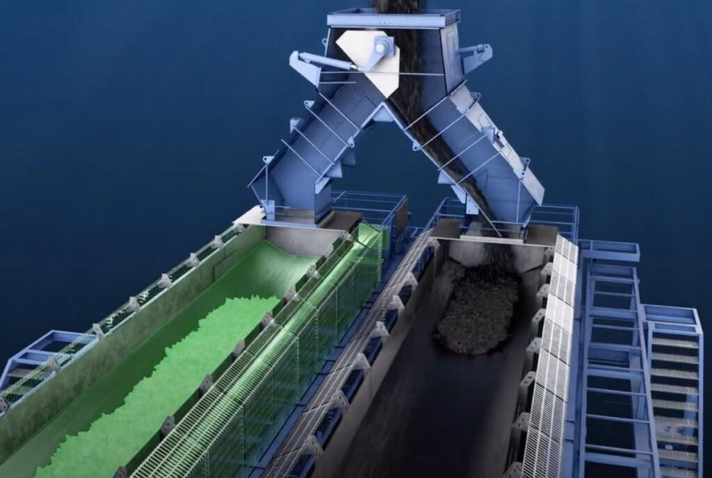 Tamtron delivered to Boliden a distribution device, two summing belt scales, statically weighed wide belt conveyors, a control system, and test weights